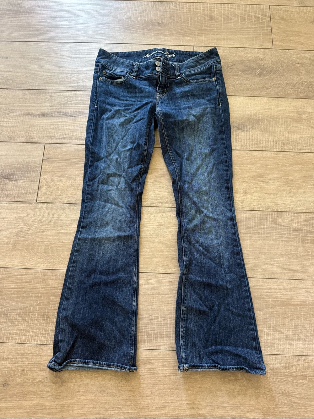American Eagle Artist Dark Blue Flared Jeans